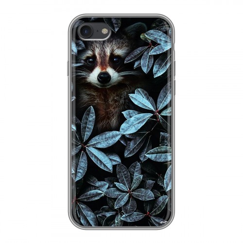 Дизайнерский силиконовый с усиленными углами чехол для Iphone 7 Нуарные листья