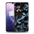 Дизайнерский пластиковый чехол для OnePlus 7 Нуарные листья