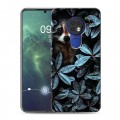 Дизайнерский силиконовый чехол для Nokia 6.2 Нуарные листья