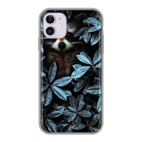 Дизайнерский пластиковый чехол для Iphone 11 Нуарные листья