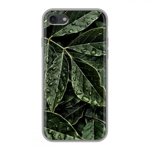 Дизайнерский силиконовый чехол для Iphone 7 Нуарные листья
