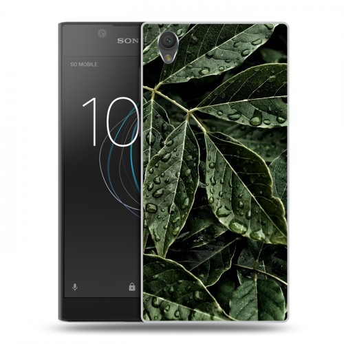 Дизайнерский пластиковый чехол для Sony Xperia L1 Нуарные листья