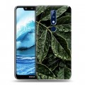 Дизайнерский силиконовый чехол для Nokia 5.1 Plus Нуарные листья