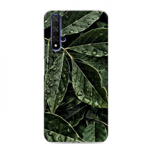 Дизайнерский силиконовый чехол для Huawei Honor 20 Нуарные листья