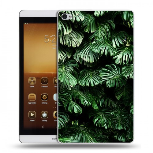 Дизайнерский силиконовый чехол для Huawei MediaPad M2 Нуарные листья