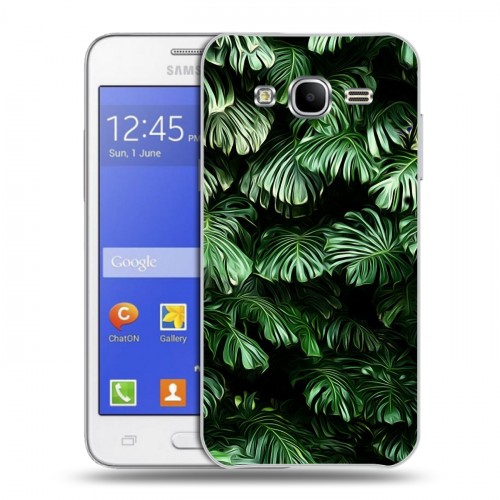 Дизайнерский пластиковый чехол для Samsung Galaxy J7 Нуарные листья