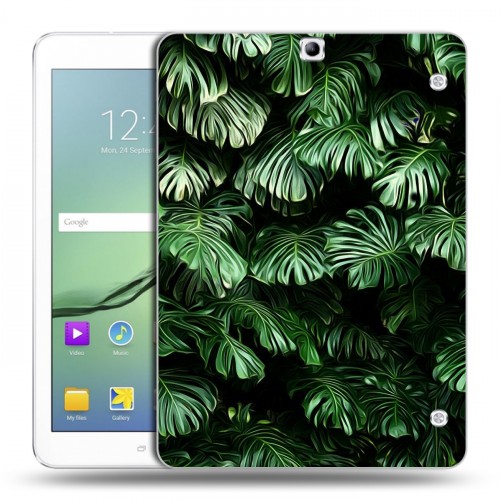 Дизайнерский силиконовый чехол для Samsung Galaxy Tab S2 9.7 Нуарные листья