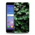 Дизайнерский пластиковый чехол для Huawei Y3 (2017) Нуарные листья