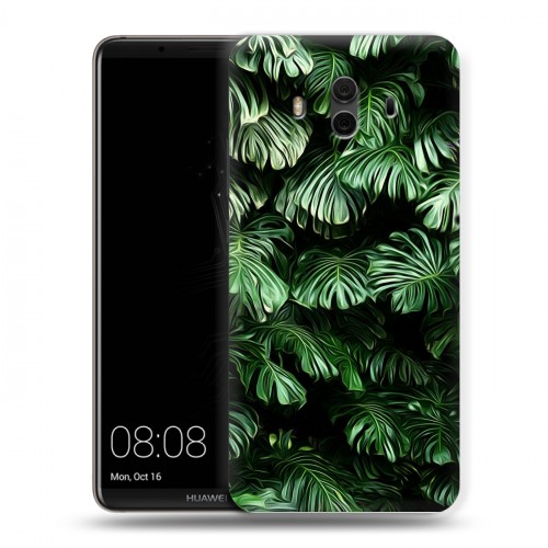 Дизайнерский пластиковый чехол для Huawei Mate 10 Нуарные листья