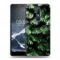 Дизайнерский пластиковый чехол для Nokia 5.1 Нуарные листья