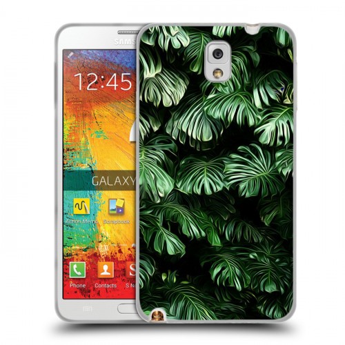 Дизайнерский пластиковый чехол для Samsung Galaxy Note 3 Нуарные листья