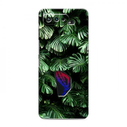Дизайнерский силиконовый чехол для ASUS ROG Phone 5 Нуарные листья