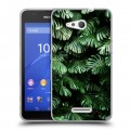 Дизайнерский пластиковый чехол для Sony Xperia E4g Нуарные листья