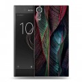 Дизайнерский пластиковый чехол для Sony Xperia XZs Нуарные листья