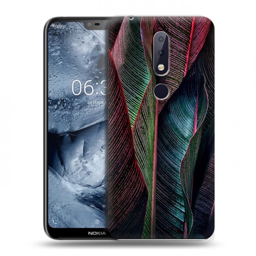 Дизайнерский пластиковый чехол для Nokia 6.1 Plus Нуарные листья