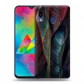 Дизайнерский пластиковый чехол для Samsung Galaxy M20 Нуарные листья