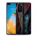 Дизайнерский пластиковый чехол для Huawei P40 Нуарные листья