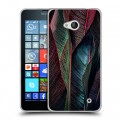 Дизайнерский пластиковый чехол для Microsoft Lumia 640 Нуарные листья