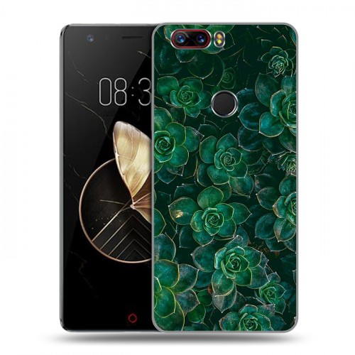 Дизайнерский пластиковый чехол для ZTE Nubia Z17 Нуарные листья