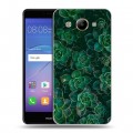 Дизайнерский пластиковый чехол для Huawei Y3 (2017) Нуарные листья