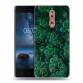 Дизайнерский пластиковый чехол для Nokia 8 Нуарные листья