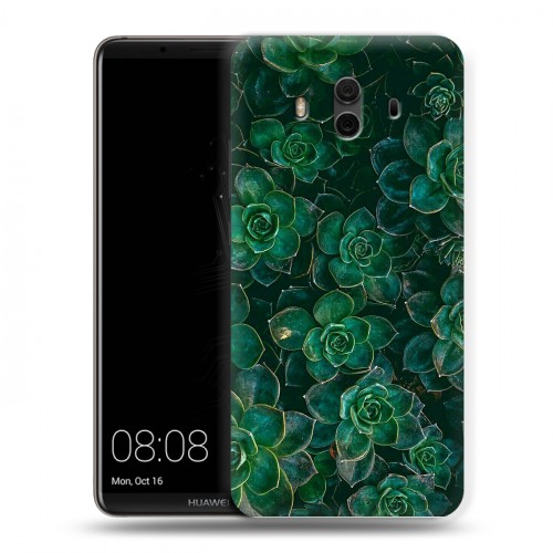 Дизайнерский пластиковый чехол для Huawei Mate 10 Нуарные листья