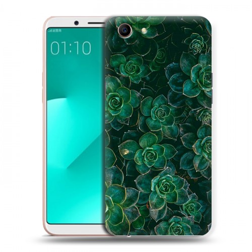 Дизайнерский пластиковый чехол для OPPO A83 Нуарные листья