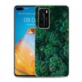 Дизайнерский пластиковый чехол для Huawei P40 Нуарные листья