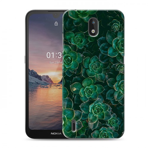 Дизайнерский силиконовый чехол для Nokia 1.3 Нуарные листья