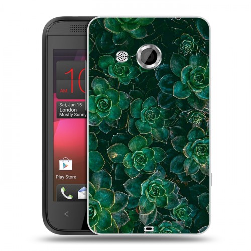 Дизайнерский пластиковый чехол для HTC Desire 200 Нуарные листья