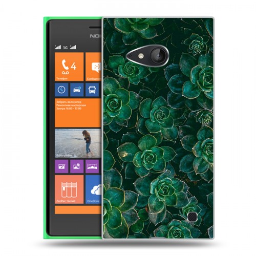 Дизайнерский пластиковый чехол для Nokia Lumia 730/735 Нуарные листья