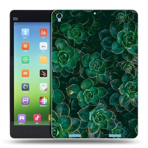 Дизайнерский силиконовый чехол для Xiaomi MiPad Нуарные листья