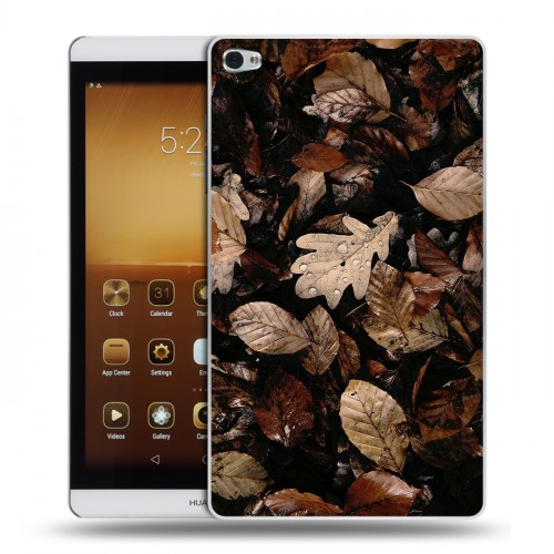 Дизайнерский силиконовый чехол для Huawei MediaPad M2 Нуарные листья