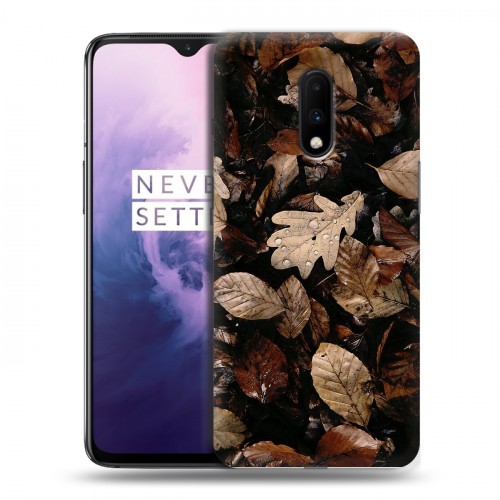 Дизайнерский пластиковый чехол для OnePlus 7 Нуарные листья