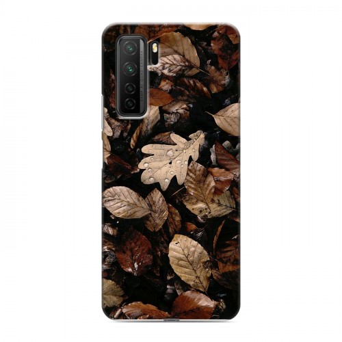 Дизайнерский силиконовый с усиленными углами чехол для Huawei Honor 30S Нуарные листья