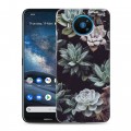 Дизайнерский силиконовый чехол для Nokia 8.3 Нуарные листья