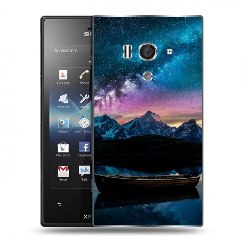 Дизайнерский пластиковый чехол для Sony Xperia acro S Магический космос