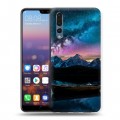 Дизайнерский силиконовый с усиленными углами чехол для Huawei P20 Pro Магический космос