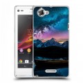 Дизайнерский пластиковый чехол для Sony Xperia L Магический космос