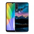 Дизайнерский пластиковый чехол для Huawei Y6p Магический космос