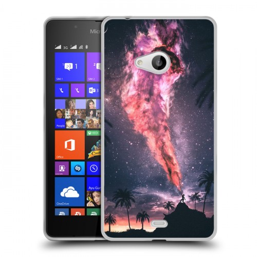 Дизайнерский пластиковый чехол для Microsoft Lumia 540 Магический космос