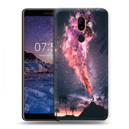 Дизайнерский пластиковый чехол для Nokia 7 Plus Магический космос