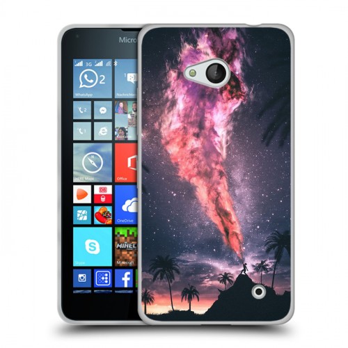 Дизайнерский пластиковый чехол для Microsoft Lumia 640 Магический космос