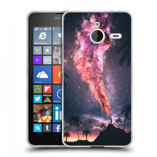Дизайнерский пластиковый чехол для Microsoft Lumia 640 XL Магический космос