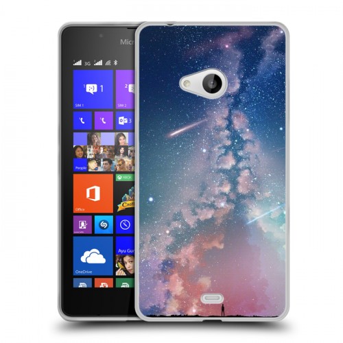 Дизайнерский пластиковый чехол для Microsoft Lumia 540 Магический космос