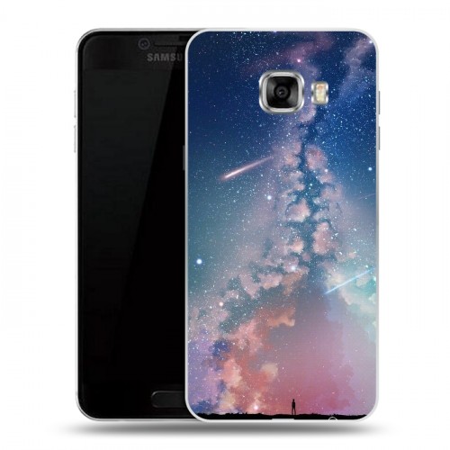 Дизайнерский пластиковый чехол для Samsung Galaxy C5 Магический космос