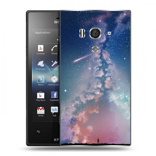 Дизайнерский пластиковый чехол для Sony Xperia acro S Магический космос