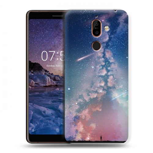 Дизайнерский пластиковый чехол для Nokia 7 Plus Магический космос