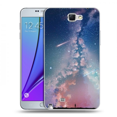 Дизайнерский пластиковый чехол для Samsung Galaxy Note 2 Магический космос