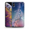 Дизайнерский силиконовый чехол для Iphone Xs Max Магический космос